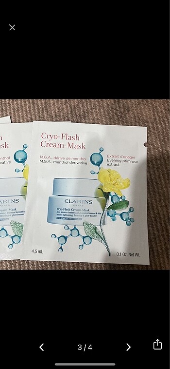 Clarins mentol cilt bakım maskesi - Görsel 3