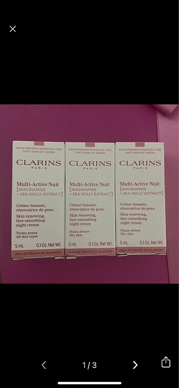 Clarins gece kremi