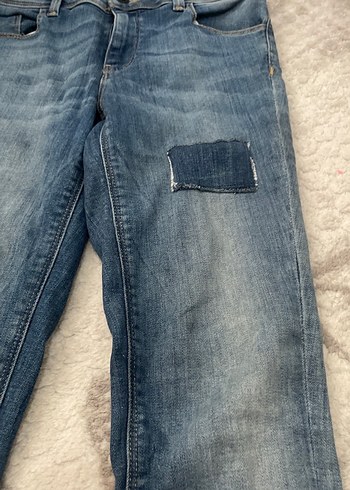 s Beden mavi Renk Gri Mavi Kadın Denim Pantolon