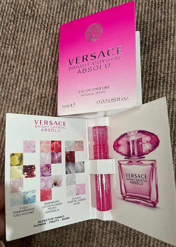 Versace Bright Crystal Absolu Kadın Parfümü 1 ml - Görsel 8