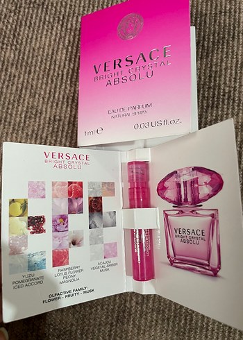 Versace Bright Crystal Absolu Kadın Parfümü 1 ml - Görsel 5