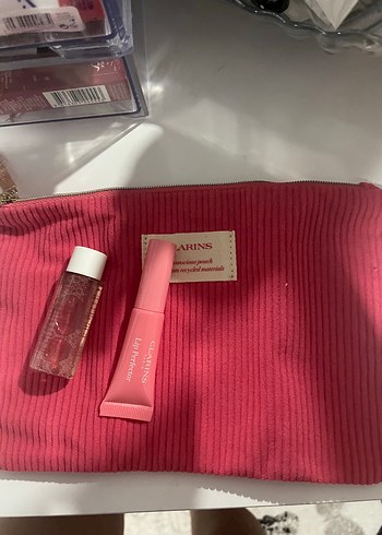 Clarins Pastel Pembe Dudak Bakım Seti - Görsel 5