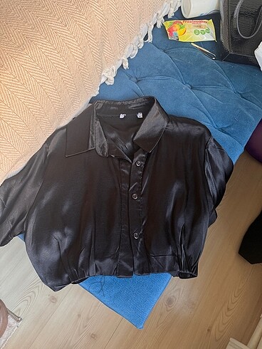 Zara Saten Crop gömlek