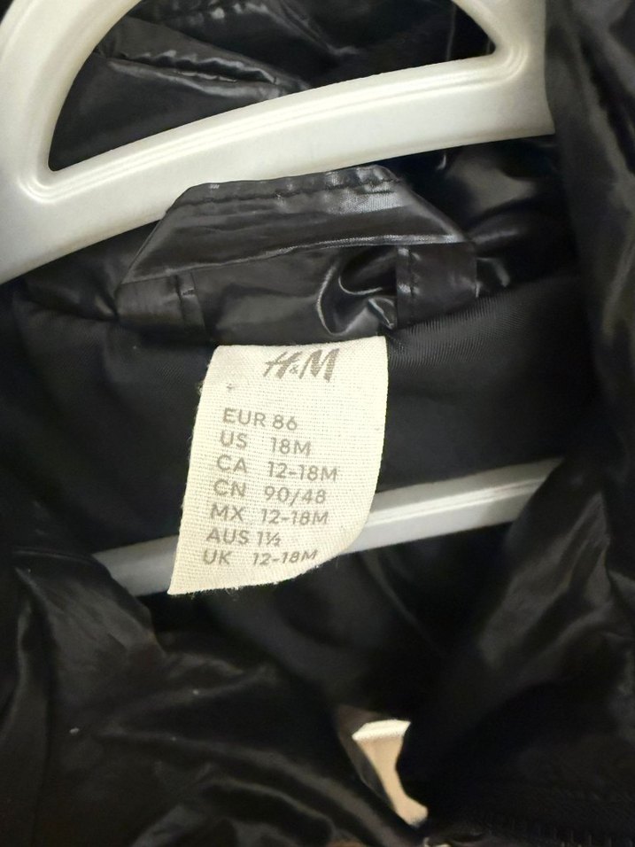 Kız/Erkek Çocuk Siyah Parlak Şişme Mont - Görsel 4