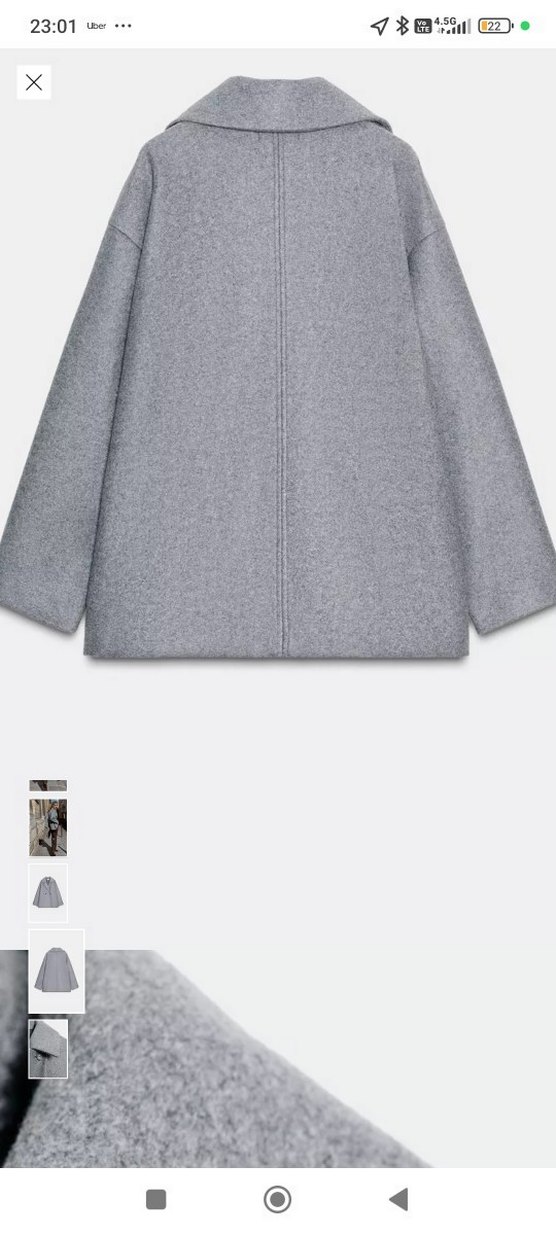 Yumuşak  Kruvaze Kaban - Görsel 2