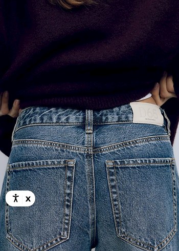 D65 Düz Kıvrık Paça Jean - Görsel 3