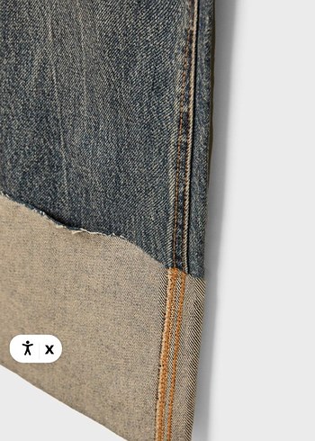 D65 Düz Kıvrık Paça Jean - Görsel 5