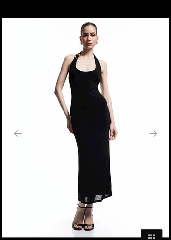 Koton X Sibil Çetinkaya - Kolsuz Simli Dar Kesim Metal - Görsel 4