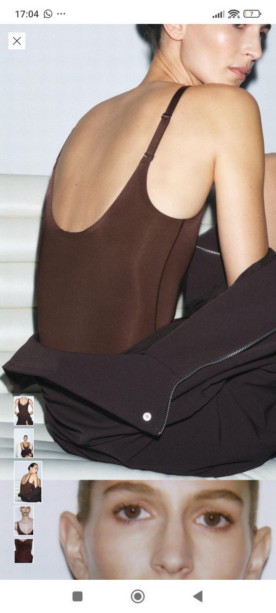 ZARA POLİAMİD KARIŞIMLI BODY - Görsel 4