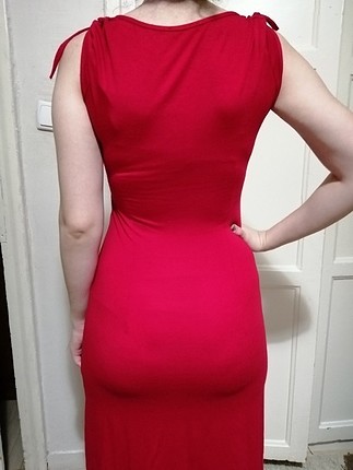 Kırmızı penye elbise 