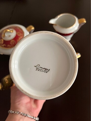  Beden çeşitli Renk Limoges porselen çay takımı