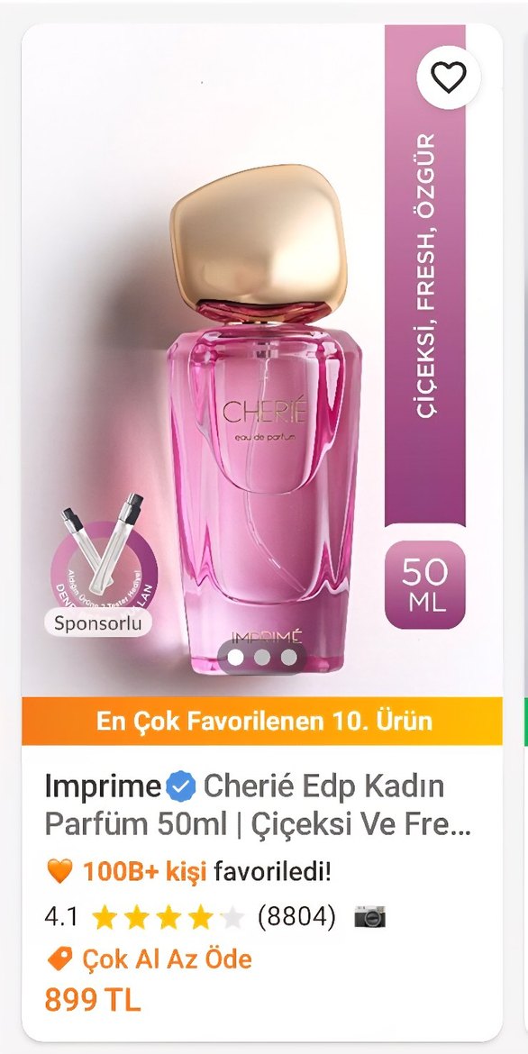 cherie imprıme parfüm - Görsel 4