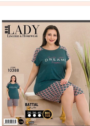 Diger Yeşil Bohem Desenli Kısa Kollu Mini Pijama