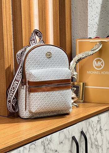 Beden kahverengi Renk Kahverengi Deri Michael Kors Sırt Çantası