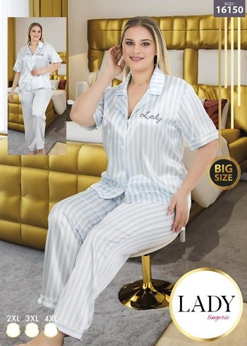 Pembe Zebra Desenli Kısa Kollu Kadın Pijama Takımı - Görsel 6