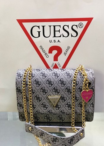 Zincir Detaylı Gri Guess Kadın Çanta - Görsel 3