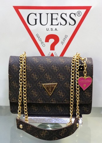 Zincir Detaylı Gri Guess Kadın Çanta - Görsel 9