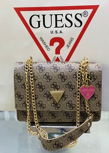 Zincir Detaylı Gri Guess Kadın Çanta - Görsel 13