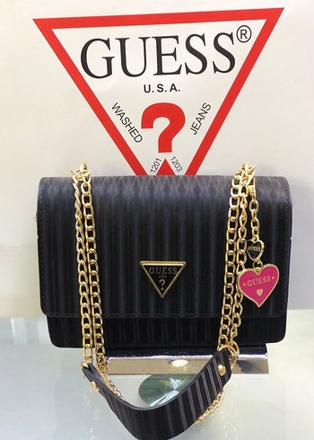 Zincir Detaylı Gri Guess Kadın Çanta - Görsel 11