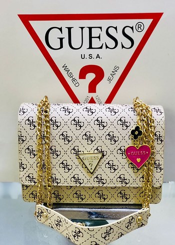 Zincir Detaylı Gri Guess Kadın Çanta - Görsel 10
