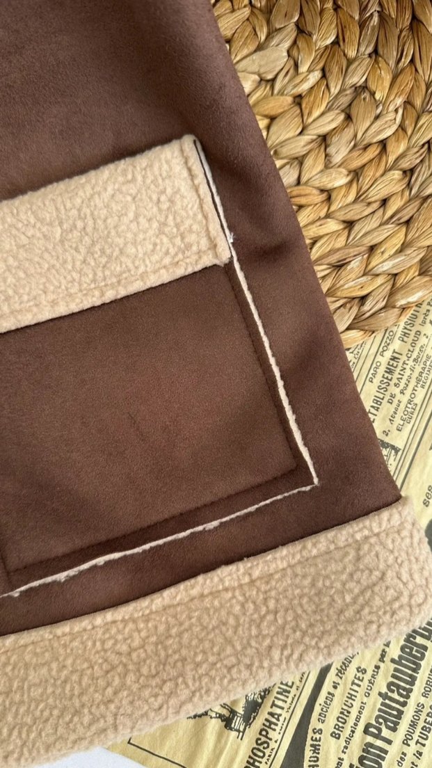 Kahverengi Erkek Çocuk Süet Kürklü Ceket - Görsel 3