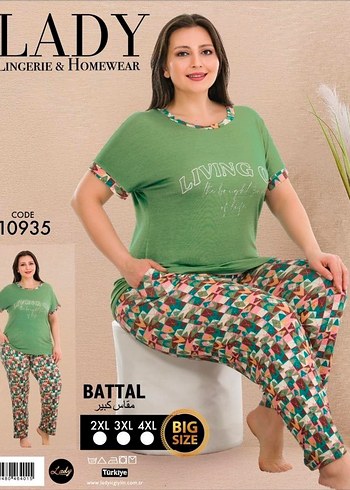 Siyah Zebra Desenli Kadın Pijama Takımı - Görsel 4