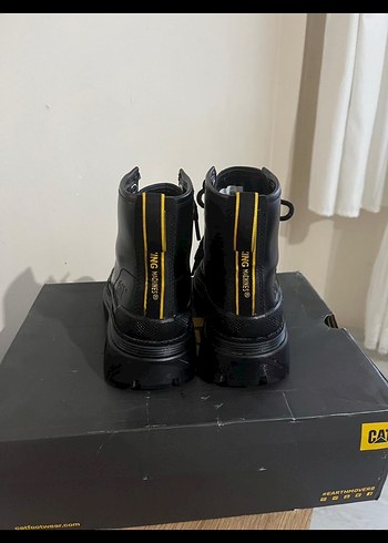 Cat Caterpillar Hardwear Hi Kadın Siyah Deri Bot Kadın