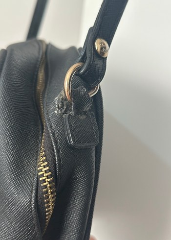 Siyah Deri Kadın Çanta - Görsel 2