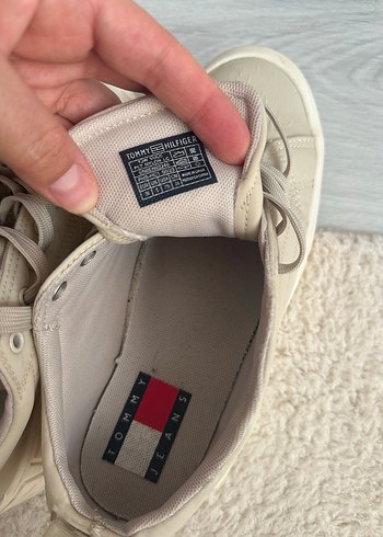 Tommy hilfiger bej renk snekar - Görsel 7