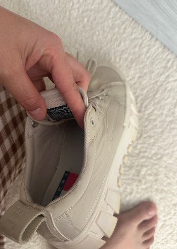 Tommy hilfiger bej renk snekar - Görsel 5