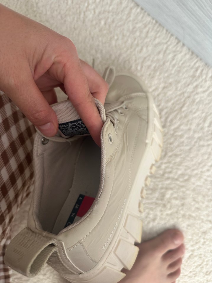 Tommy hilfiger bej renk snekar - Görsel 5