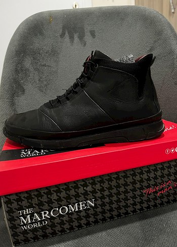 Siyah Erkek MARCOMEN Street Wear Bot - Görsel 6