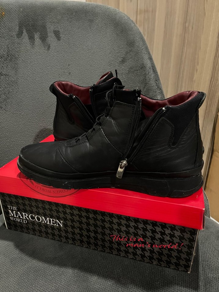 Siyah Erkek MARCOMEN Street Wear Bot - Görsel 2