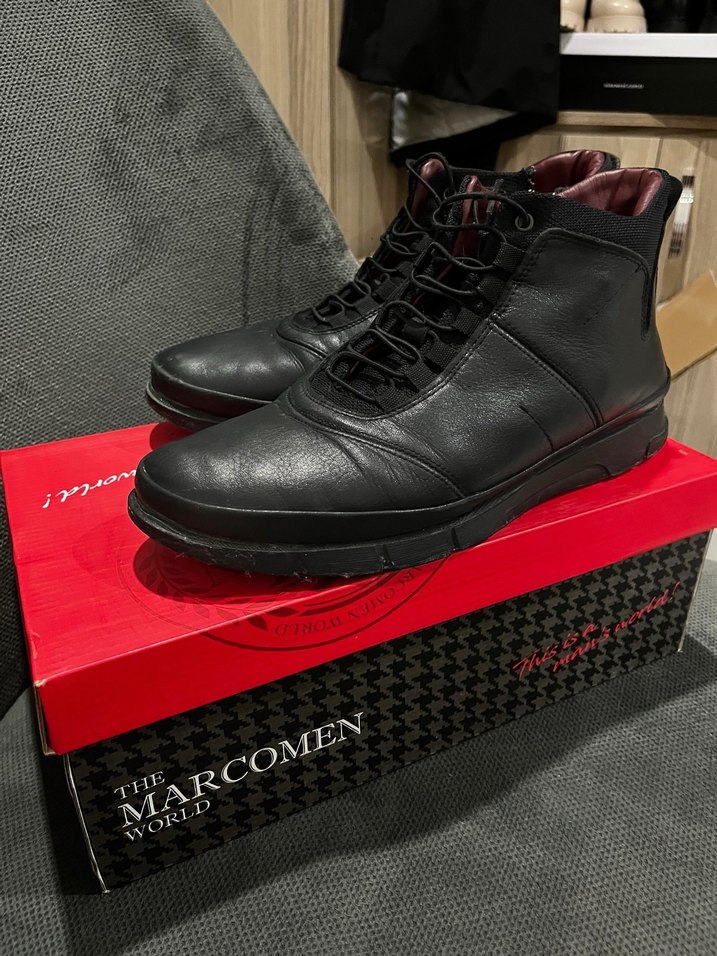 Siyah Erkek MARCOMEN Street Wear Bot - Görsel 5