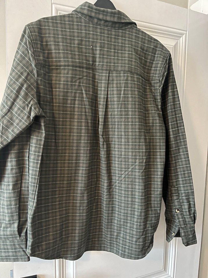 Gri Düğmeli Erkek Gömlek - Görsel 4