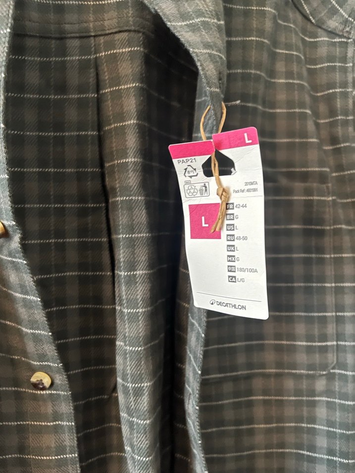 Gri Düğmeli Erkek Gömlek - Görsel 3