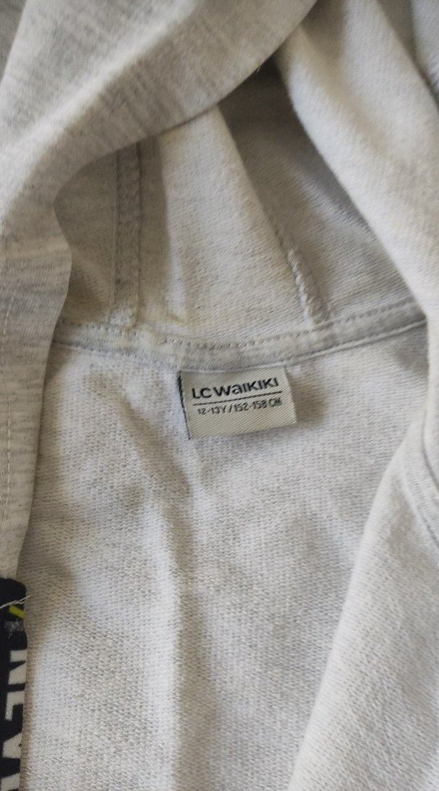 Gri Kapüşonlu Fermuarlı Erkek Sweatshirt - Görsel 3