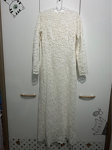 38 Beden beyaz Renk Nikah elbisesi