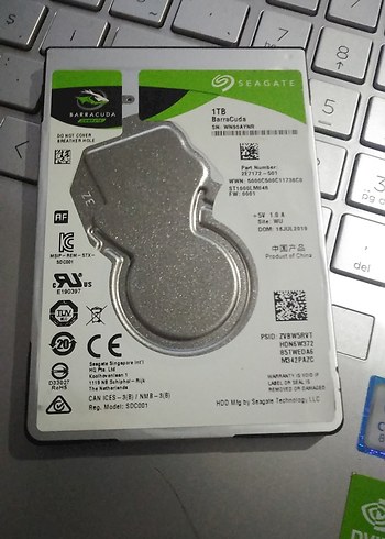 2.5 inç Seagate 1TB BarraCuda Dahili Sabit Disk test edildi