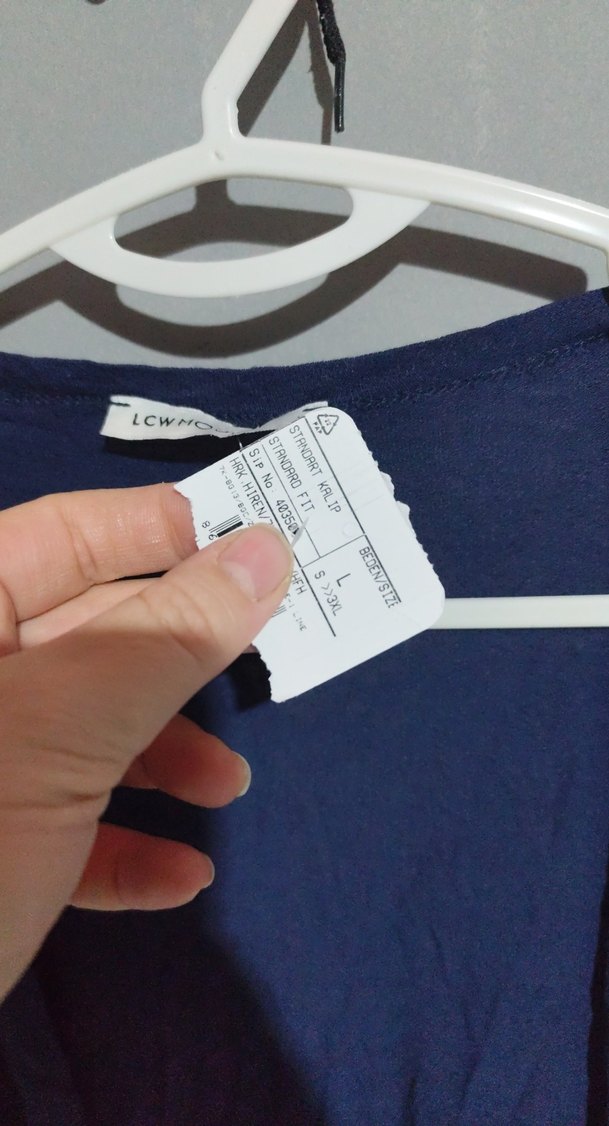 Kadın Lacivert Uzun Kollu Salaş Uzun Elbise - Görsel 3