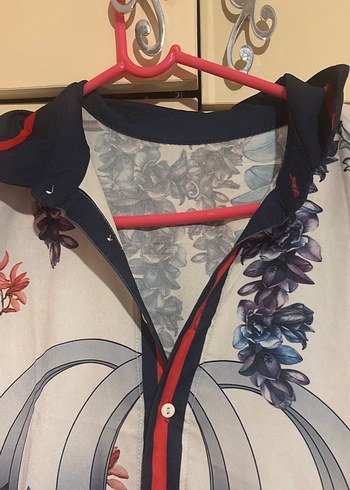 Çiçek Desenli Bohem  kısa elbise - Görsel 5