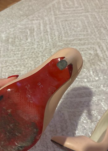 Diğer Bej Süet Topuklu Kadın Stiletto
