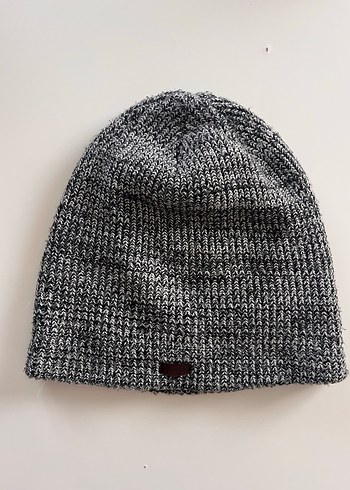 Gri Unisex Örgü Yün Bere