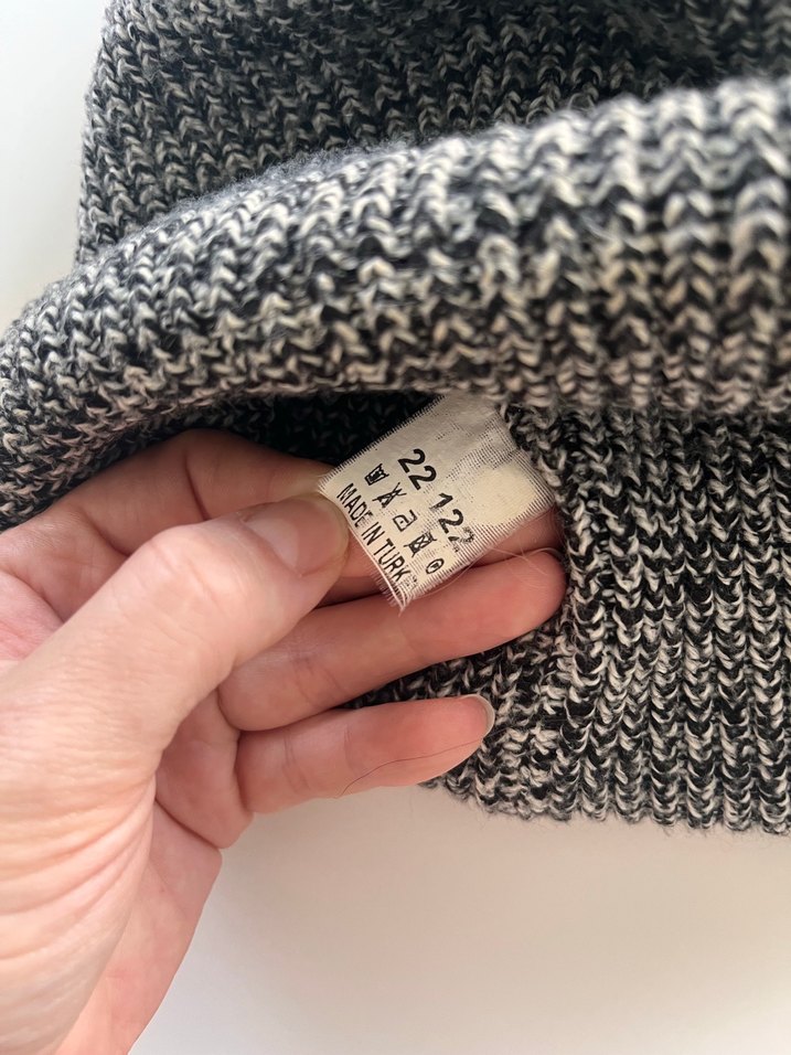 Gri Unisex Örgü Yün Bere - Görsel 4