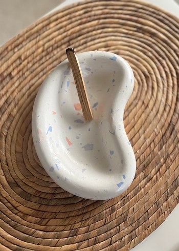 El yapımı Fasülye Terazzo Tabla - Görsel 2