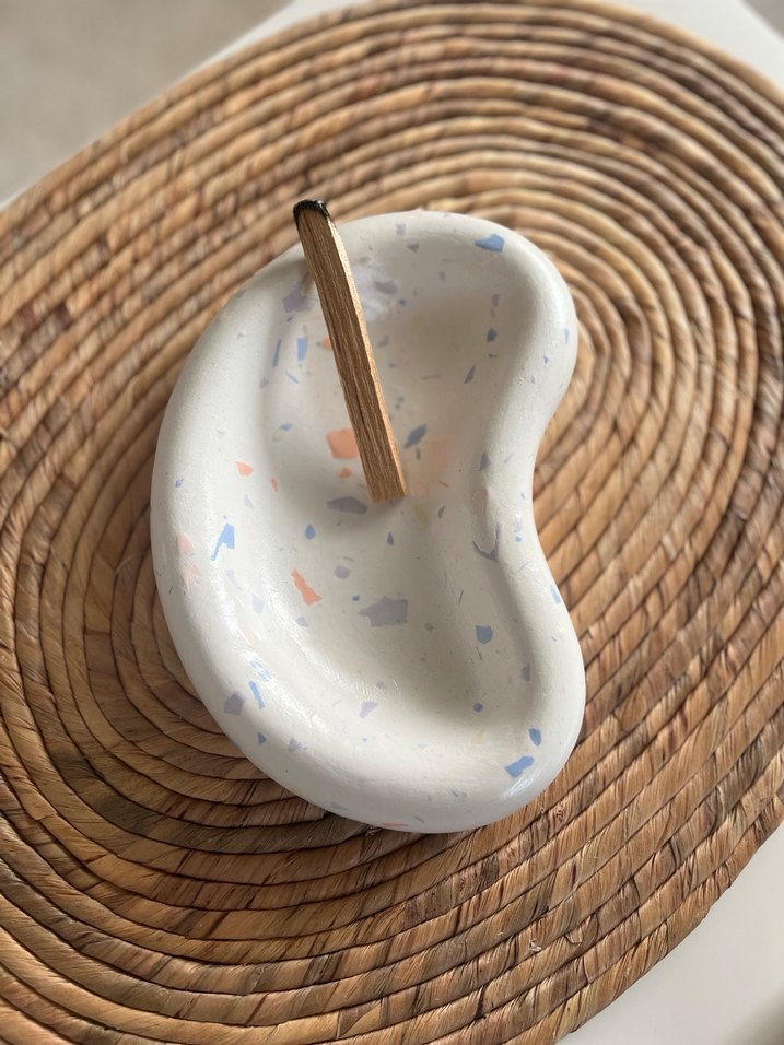 El yapımı Fasülye Terazzo Tabla - Görsel 2