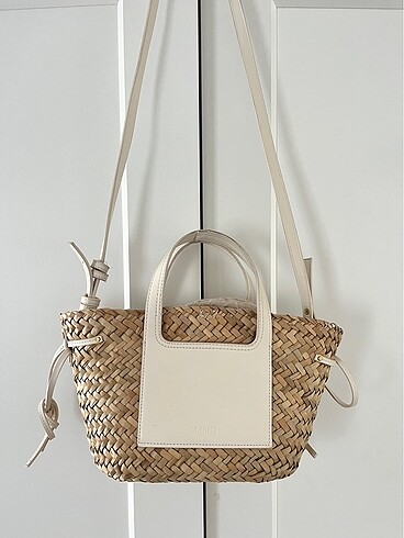 Mango Ekru Hasır Askılı Çanta - Görsel 2