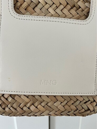 Mango Ekru Hasır Askılı Çanta - Görsel 3