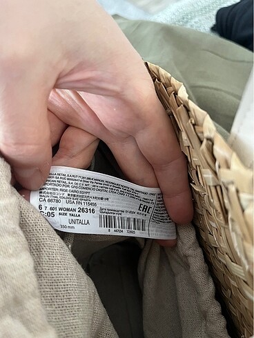 Mango Ekru Hasır Askılı Çanta - Görsel 5