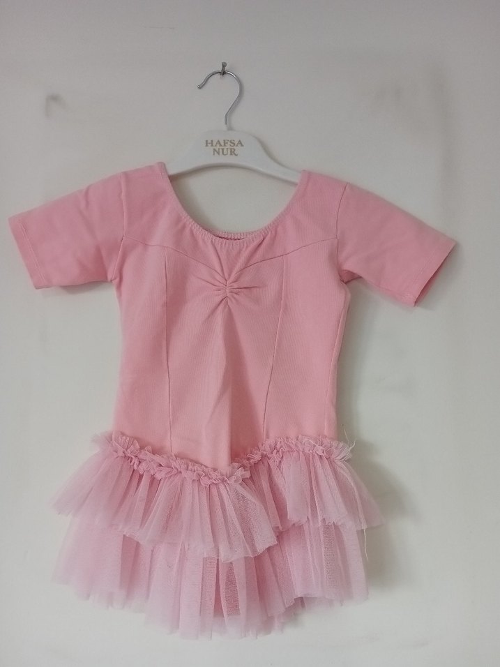 Pembe bale elbisesi - Görsel 3